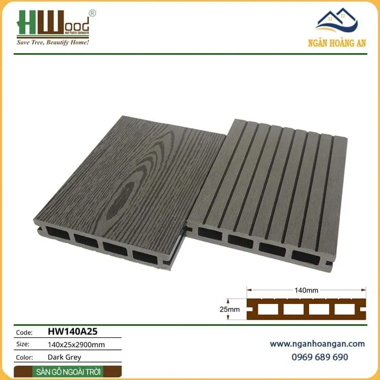 Sàn Ban Công Sân Thượng Ngoài Trời Hwood HW140A25