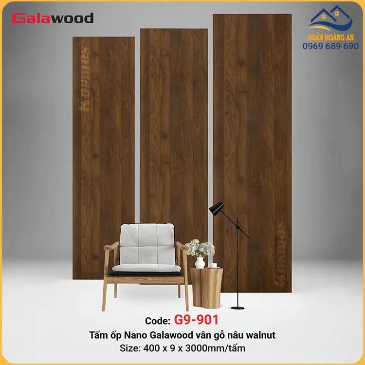 Tấm Nhựa Ốp Tường Nano Giả Vân Gỗ Galawood G9-901