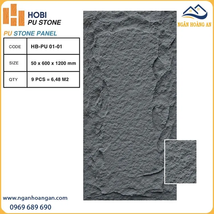 Tấm Ốp PU Giả Đá Hobiwood HB-PU01-01