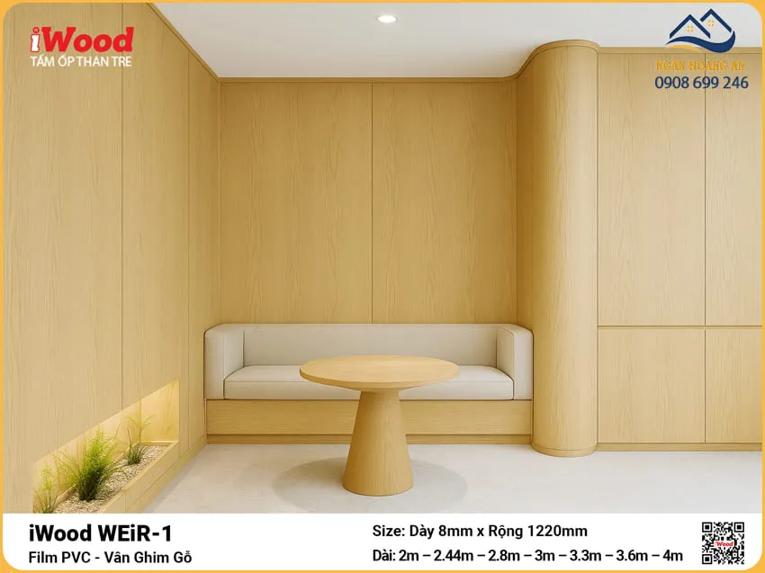 Tấm Ốp Tường Than Tre Đa Năng iWood WEiR-1