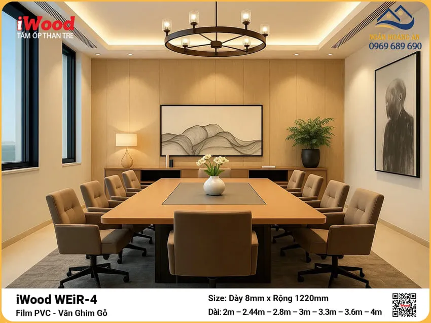 Tấm Than Tre Ốp Tường Vân Gỗ iWood WEiR-4
