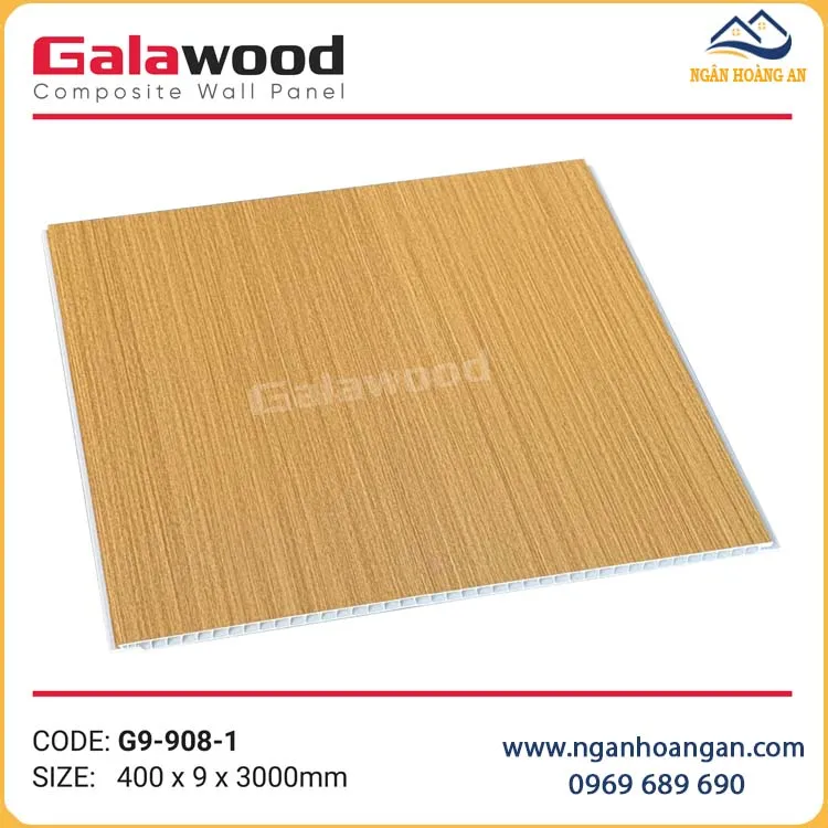 Tấm Ốp Tường Nano Nhựa Giả Gỗ Galawood G9-908-1