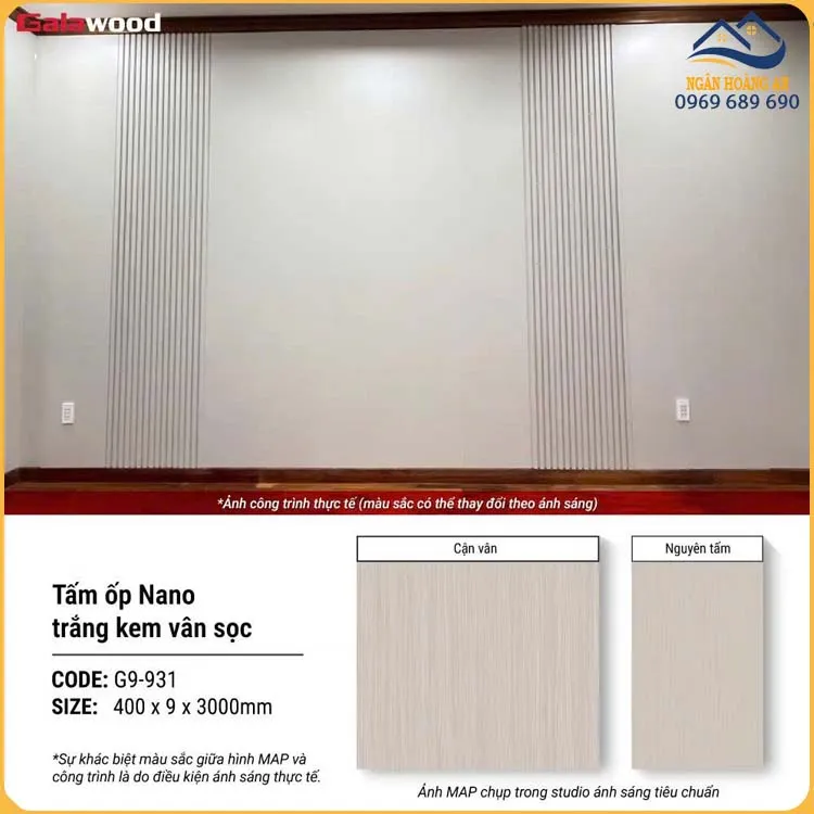 Tấm Ốp Tường Nano Nhựa Giả Gỗ Galawood G9-931