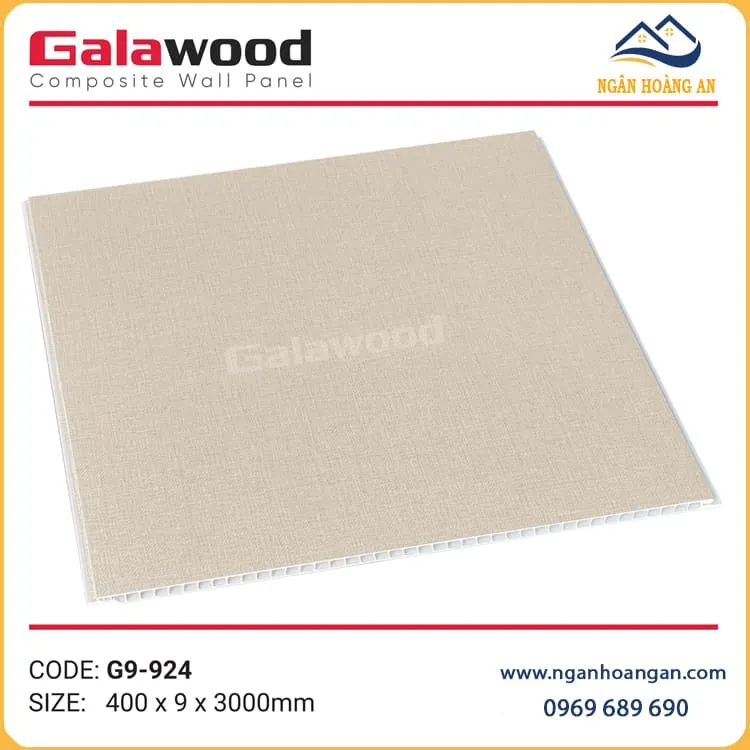 Tấm Ốp Tường Ốp Trần Nano Galawood Giả Vân Vải G9-924