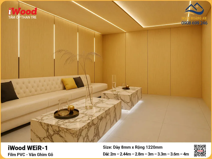 Tấm Ốp Tường Than Tre Đa Năng iWood WEiR-1