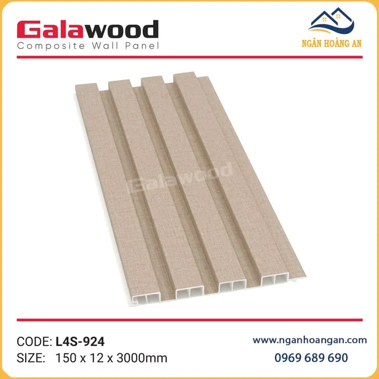 Tấm Ốp Tường Trần Lam Sóng Giả Vân Vải Galawood L4S-924
