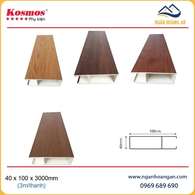 Lam Trần Nan U Nhựa Giả Gỗ Kosmos U40X100-003