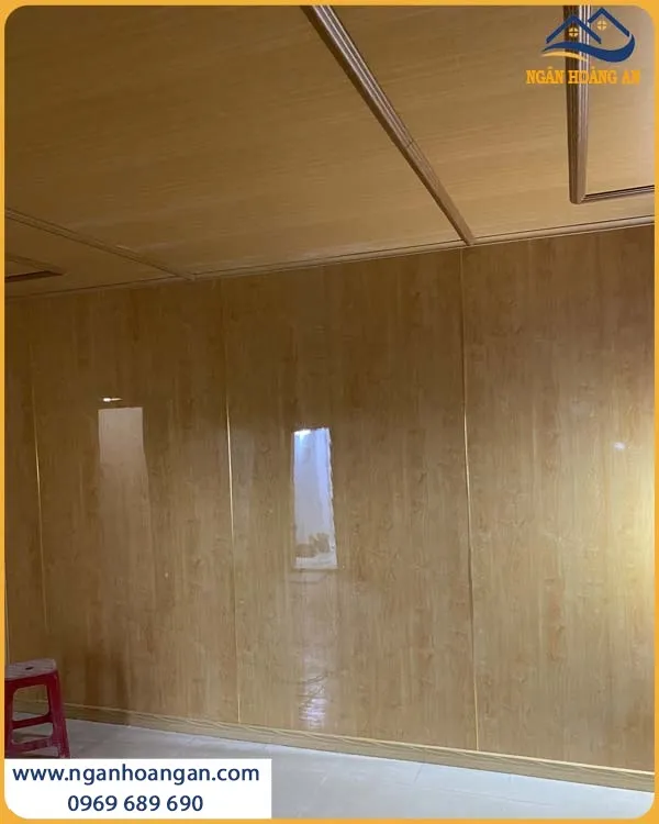 Ốp Tường PVC Giả Vân Đá Kosmos PVC2018 Màu Vân Gỗ