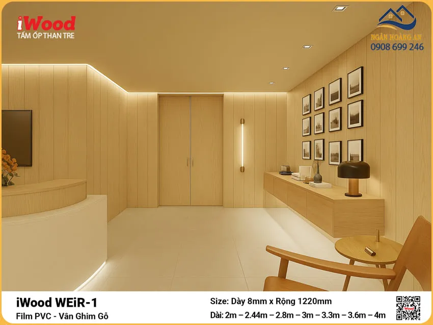 Tấm Ốp Tường Than Tre Đa Năng iWood WEiR-1
