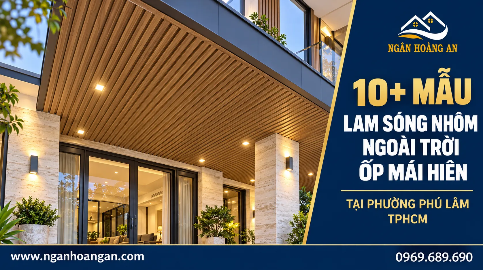 10+ Mẫu Lam Sóng Nhôm Ngoài Trời Ốp Mái Hiên Tại Phường Phú Lâm TPHCM