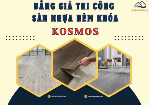 Bảng Giá Hoàn Thiện Chi Phí Lắp Đặt Sàn Nhựa Giả Gỗ Hèm Khoá Komsos