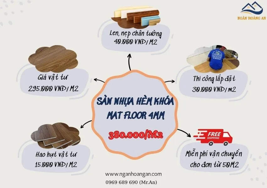 Bảng Giá Thi Công Hoàn Thiện Sàn Nhựa Hèm Khóa MAT FLoor