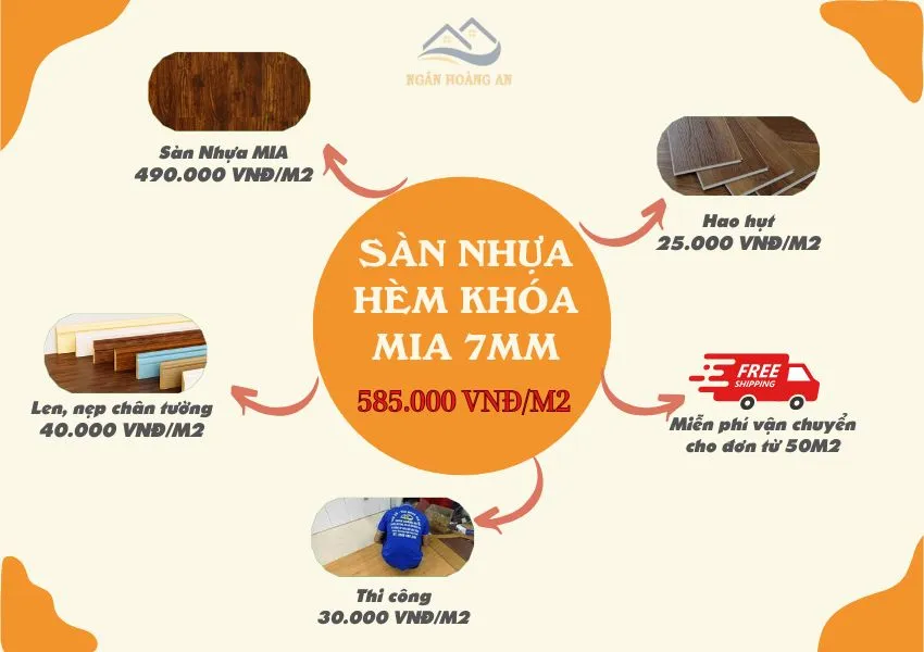 Bảng Giá Thi Công Hoàn Thiện Sàn Nhựa Hèm Khóa MIA