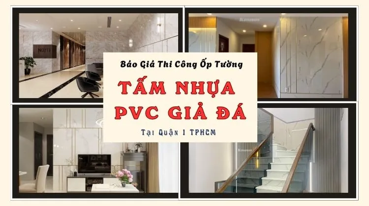 Báo Giá Thi Công Ốp Tường Nhựa PVC Giả Đá