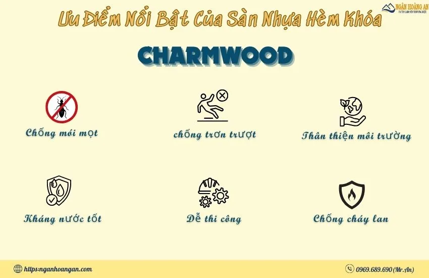 Đặc Điểm Nổi Bật Của Sàn Nhựa Giả Gỗ Charmwood