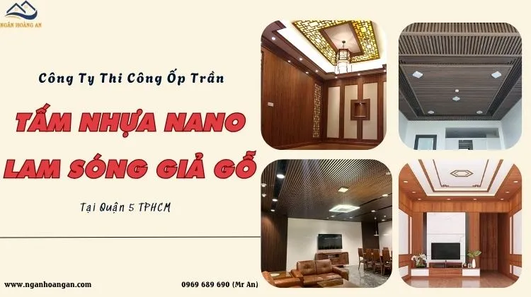 Công Ty Thi Công Ốp Trần Tấm Ốp Nano Và Lam Sóng