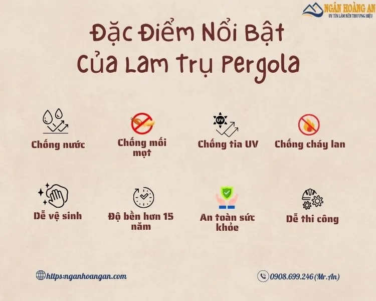 Đặc Điểm Nổi Bật Chú Ý Của Lam Trụ Pergola Ngoài Trời