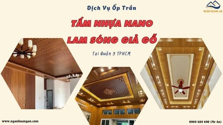 Dịch Vụ Ốp Trần Tấm Ốp Nano Và Lam Sóng Giả Gỗ