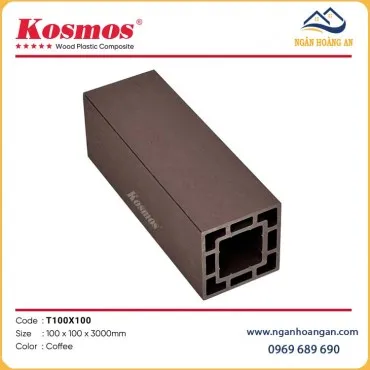 Giàn Hoa Pergola Gỗ Nhựa Ngoài Trời Kosmos T100x100 Coffee