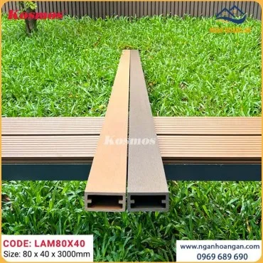 Lam Che Nắng Gỗ Nhựa Ngoài Trời Kosmos LAM80x40