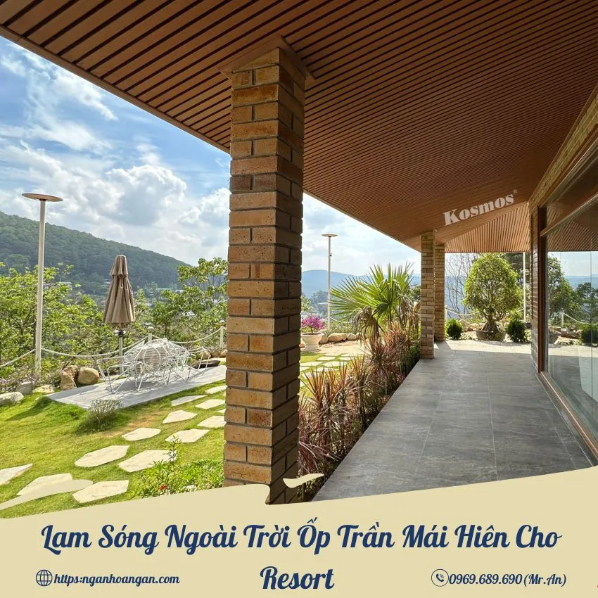 Lam Sóng Ngoài Trời Ốp Trần Mái Hiên Cho Resort Lam Sóng Ngoài Trời Ốp Trần Mái Hiên Cho Resort