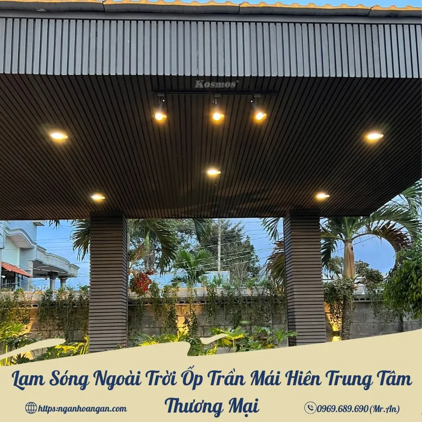 Lam Sóng Ngoài Trời Ốp Trần Mái Hiên Trung Tâm Thương Mại Lam Sóng Ngoài Trời Ốp Trần Mái Hiên Trung Tâm Thương Mại