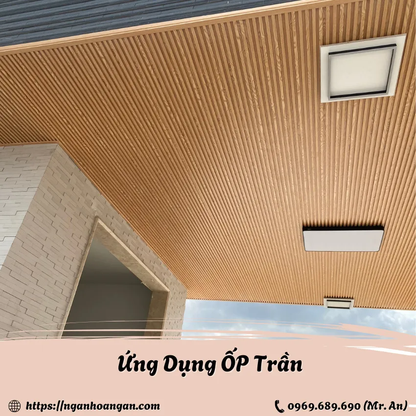 Lam Sóng Nhựa Giả Gỗ Ứng Dụng Ốp Trần