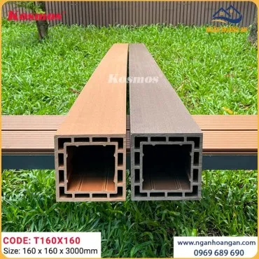 Lam Trụ Giàn Hoa Pergola Gỗ Nhựa Ngoài Trời Kosmos T160x160