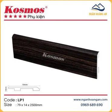 Len Chân Tường Nhựa Giả Gỗ Kosmos LP1 Cao 79mm