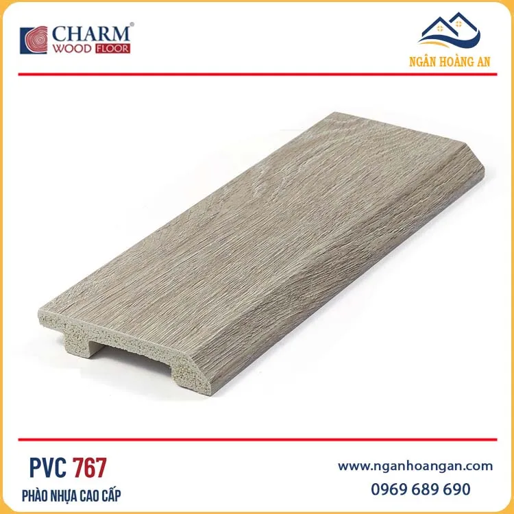 Len Chân Tường Nhựa Charmwood PVC767 Cao 75mm