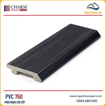 Len Chân Tường Nhựa Giả Gỗ Charmwood PVC750 Cao 75mm