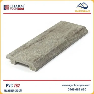 Len Chân Tường Nhựa Giả Gỗ Charmwood PVC762 Cao 75mm