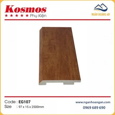 Len Chân Tường Nhựa Giả Gỗ Kosmos EG107 Cao 97mm