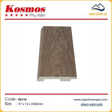 Len Chân Tường Nhựa Giả Gỗ Kosmos EG110 Cao 97mm