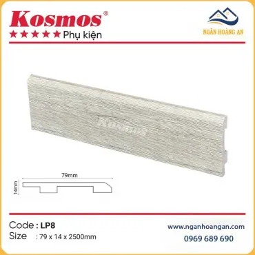 Len Chân Tường Nhựa Giả Gỗ Kosmos LP8 Cao 79mm