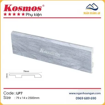 Len Chân Tường Nhựa Giả Gỗ Nhựa Kosmos LP7 Cao 79mm