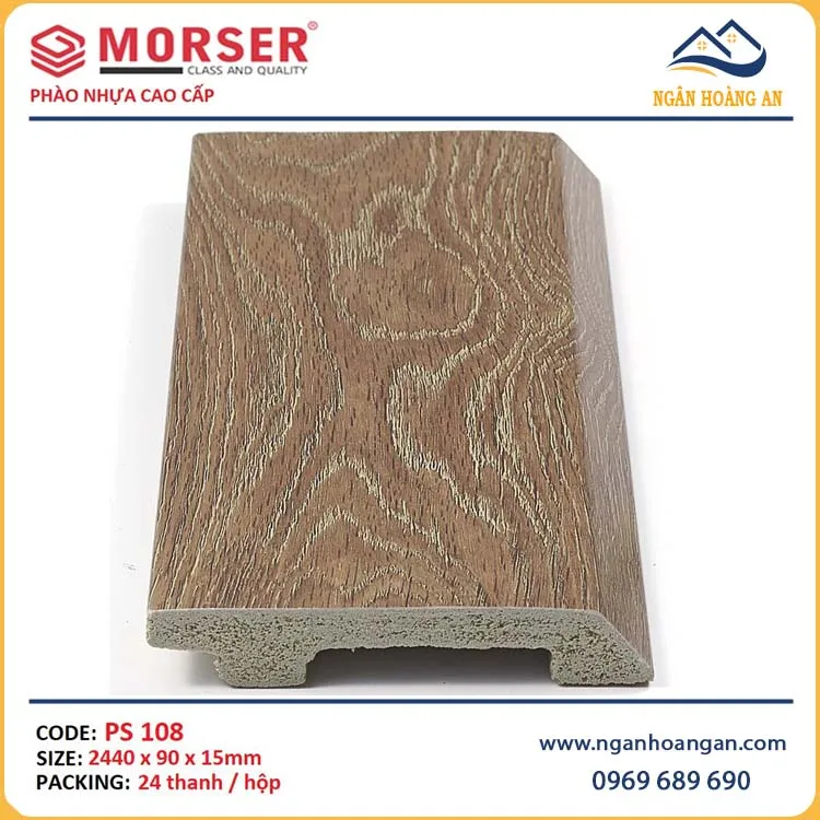 Len Chân Tường Nhựa Morser PS108 Cao 90mm