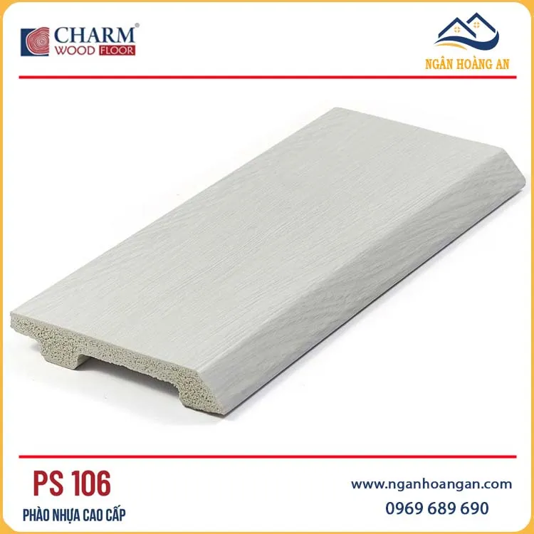 Len Chân Tường Nhựa PVC Giả Gỗ Charmwood PS106 Cao 90mm Len Chân Tường Nhựa PVC Giả Gỗ Charmwood PS106 Cao 90mm