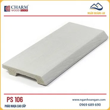Len Chân Tường Nhựa PVC Giả Gỗ Charmwood PS106 Cao 90mm