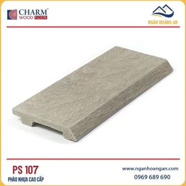 Len Chân Tường Nhựa PVC Giả Gỗ Charmwood PS107 Cao 90mm