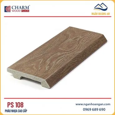 Len Chân Tường Nhựa PVC Giả Gỗ Charmwood PS108 Cao 90mm