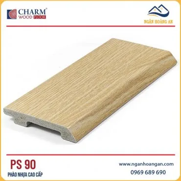 Len Chân Tường Nhựa PVC Giả Gỗ Charmwood PS90 Cao 90mm