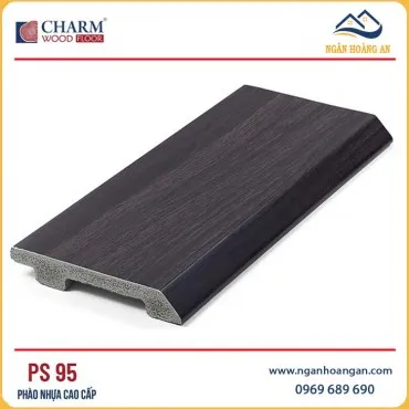 Len Chân Tường Nhựa PVC Giả Gỗ Charmwood PS95 Cao 90mm