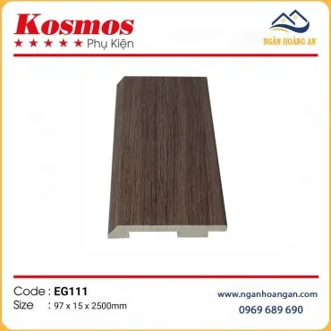 Len Chân Tường Nhựa PVC Giả Gỗ Kosmos EG111 Cao 97mm