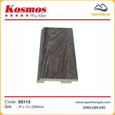 Len Chân Tường Nhựa PVC Giả Gỗ Kosmos EG113 Cao 97mm