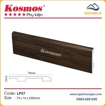 Len Chân Tường Nhựa PVC Giả Gỗ Kosmos LP27 Cao 79mm
