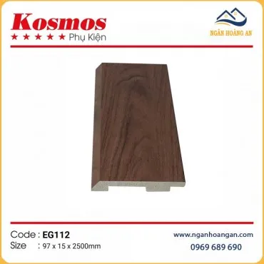 Len Nhựa Chân Tường Giả Vân Gỗ Kosmos EG112 Cao 97mm