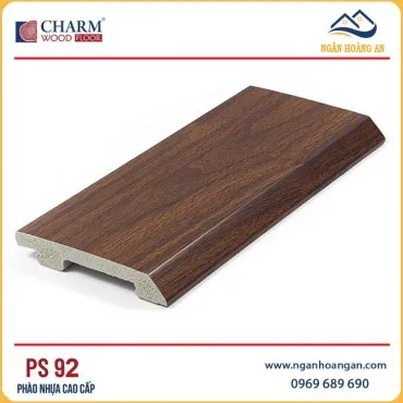 Len Nhựa Chân Tường PVC Giả Gỗ Charmwood PS92 Cao 90mm