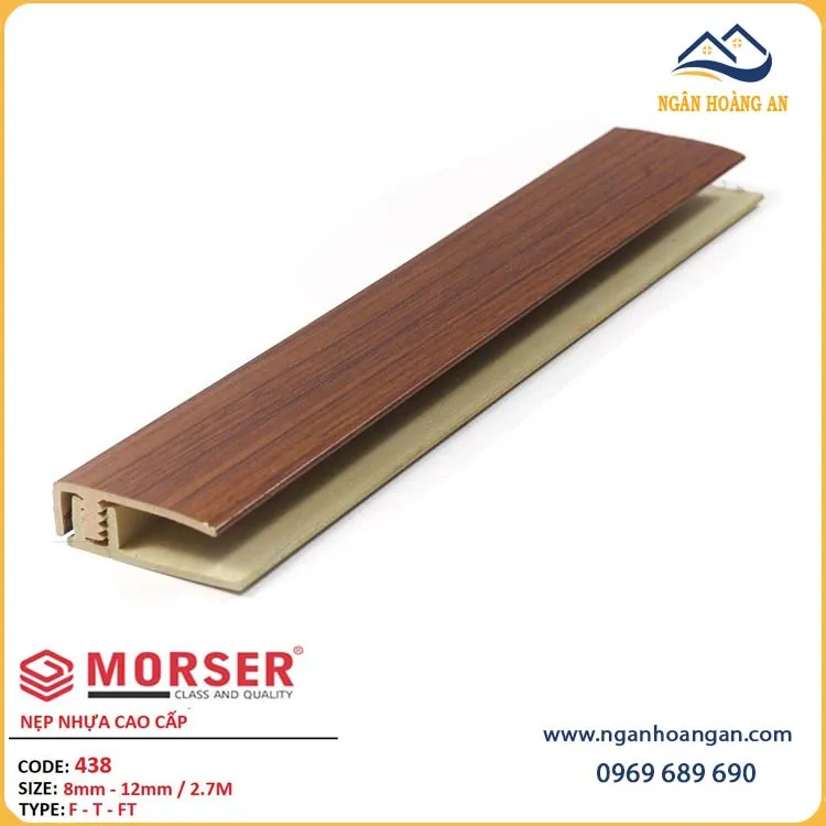 Nẹp F Kết Thúc Sàn Gỗ Sàn Nhựa Morser 438