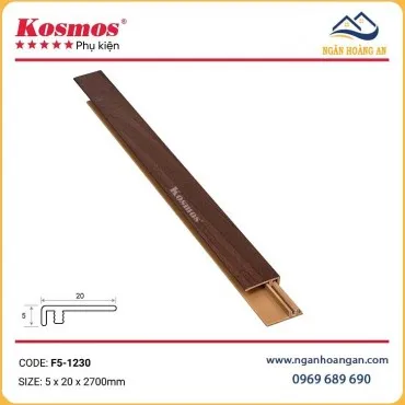 Nẹp F Kết Thúc Sàn Nhựa Giả Gỗ Kosmos F5-1230